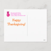 Les chats comme pèlerins avec la Turquie Carte d'A (Dos)