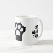Les chats contre Trump Political Mug (Devant droit)