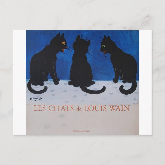 Les Chats de Louis Wain Briefkaart (Voorkant)
