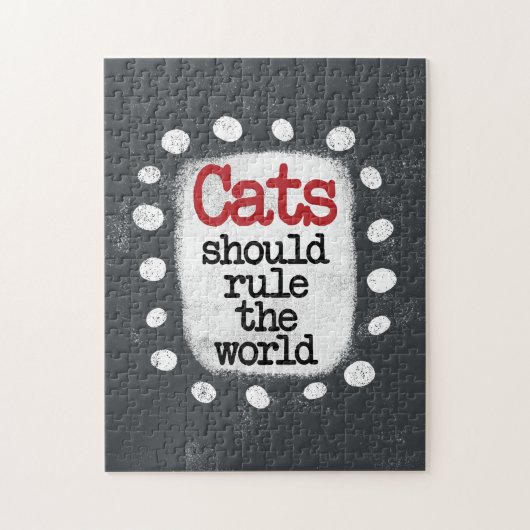 Les Chats Devraient Diriger Le Puzzle Mondial (Vertical)