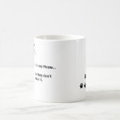 "Les chats disent Meow..." Café Mug (Centre)