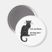 Les chats disent Meow... Magnet (Recto/Verso)