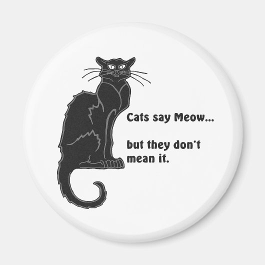 Les chats disent Meow... Magnet (Devant)