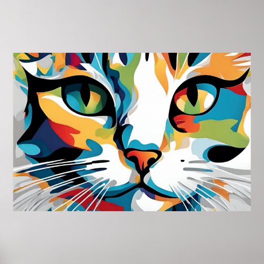 Les chats face à l'art moderne Poster (Devant)