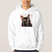 Les chats noirs sont beau sweat - shirt à capuche
