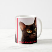Les chats noirs sont belle tasse de café (version (Devant droit)