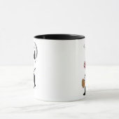 Les chats noirs sont magiques Mug à deux tons (Centre)