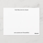 Les chats peuvent regarder une carte postale Queen (Dos)