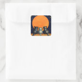 Les chats regardent les stickers de la lune (Sac)