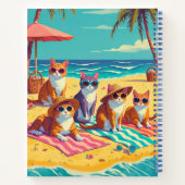 Les chats se reposent sur le Beach Journal (Dos)