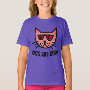 LES CHATS SONT COOL, Drôle Mignonne T-shirts pour
