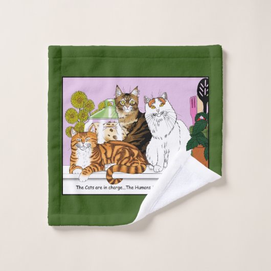 Les chats sont en charge (Gant de toilette)