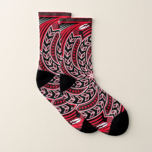 Les chaussettes des hommes et des femmes (rouge (Paire)