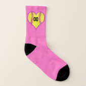 Les chaussettes personnalisées du base-ball (Gauche intérieur)