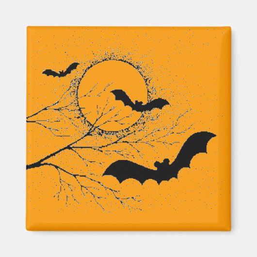 Les chauve-souris d'Halloween - Magneet (Voorkant)