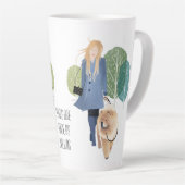 LES CHEMINS SONT FABRIQUÉS À PIED - Chow-Latte Mug (Angle droit)