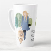 LES CHEMINS SONT FABRIQUÉS À PIED - Chow-Latte Mug (Angle gauche)