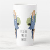 LES CHEMINS SONT FABRIQUÉS À PIED - Chow-Latte Mug (Devant)