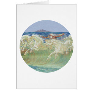 LES CHEVAUX DU ROI NEPTUNE MARCHENT LES VAGUES