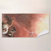 LES CHEVAUX SAUVAGES DÉSERTENT LA TEMPÊTE (Serviette de bain)