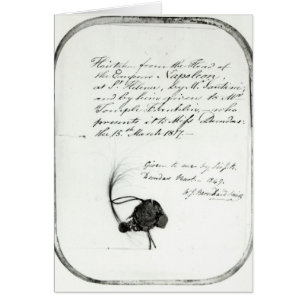 Les cheveux ont coupé de la tête du napoléon