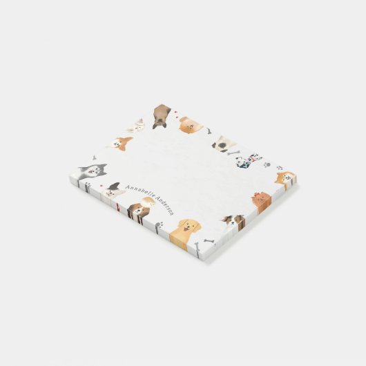 Les chiens aux frontières Notes post-it (Incliné)