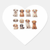les chiens mignons en look autocollant (Devant)