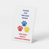 LES CHIENS ONT UN SIGNE "PROBLÈME DE BOISSON" POUR (Recto)