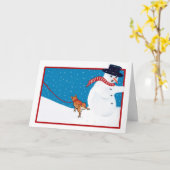 Les chiens seront les chiens carte de vacances (Fleur jaune)