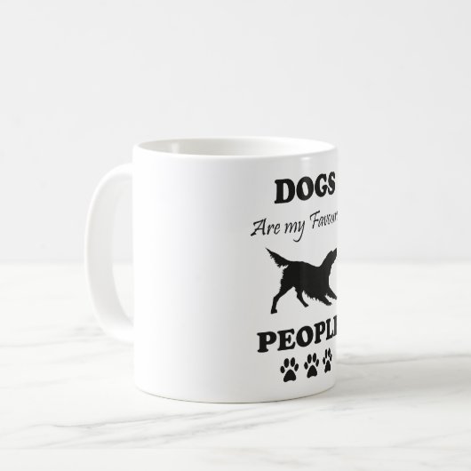 Les Chiens Sont Mes Gens Préférés Café Mug (Devant gauche)