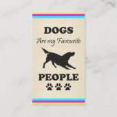 Les Chiens Sont Mon Carte de visite Populaire Préf (Dos)