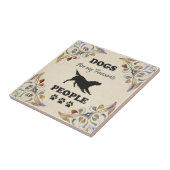 Les Chiens Sont Mon Peuple Préféré Carreaux En Cér (Côté)