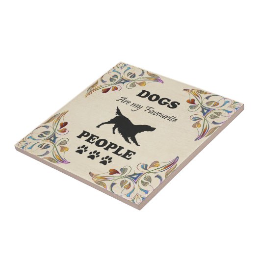 Les Chiens Sont Mon Peuple Préféré Carreaux En Cér (Côté)