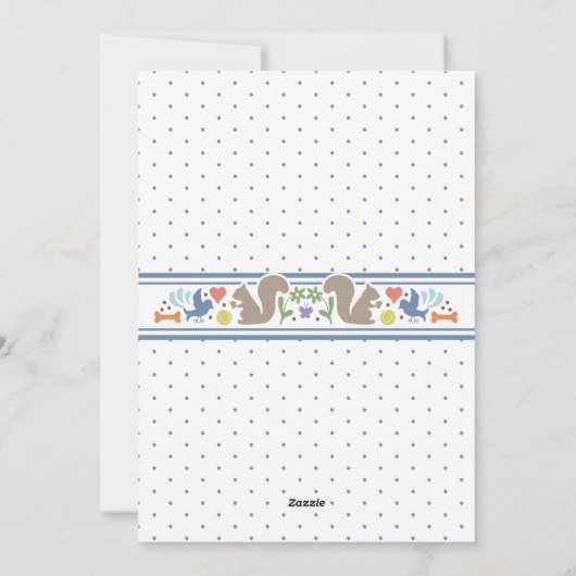 Les choses préférées du chien Gotcha Faire-part de (Dos)