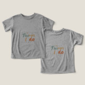 "Les Choses Que Je Fais." (Design Recto & Verso)