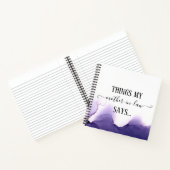 Les choses que ma belle-mère dit Carnet drôle (Intérieur)