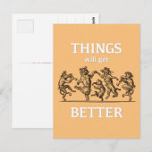 Les choses s'amélioreront… Carte postale de pandém (Devant / Derrière)