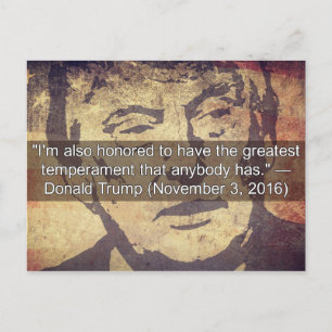 Les choses stupides Trump a dit Carte postale Souv