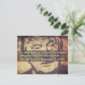 Les choses stupides Trump a dit Carte postale Souv (Debout devant)