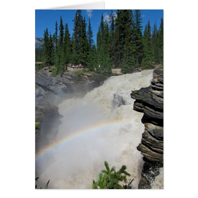 Les chutes Athabaska dans les Rocheuses (Devant)