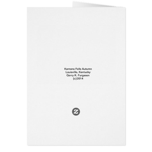 "LES CHUTES DE KERNEN AUTOMNE" (Dos)