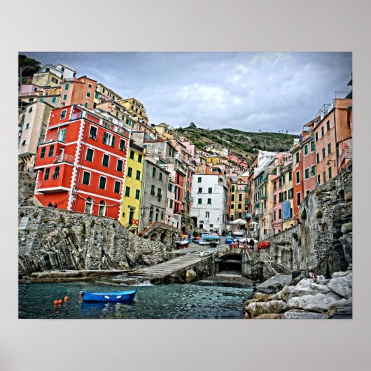 Les Cinque Terre - Riomaggiore, Italie Poster 20x1 (Devant)