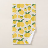 Les Citrons 01 Retro Citroen Abstracte Citroenen Bad Handdoek (Handdoek)