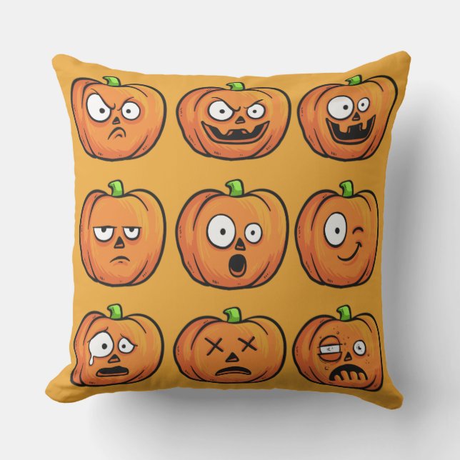 Les Citrouilles d'Halloween lancent des oreillers (Recto)