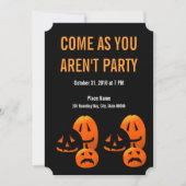 Les Citrouilles d'Halloween ne sont pas Invitation (Devant)