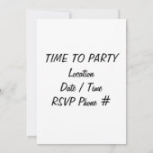 ***LES CLAMES SONT PRÊTS À LA VAPEUR*** INVITATION (Dos)