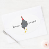 Les clés sont cool, pointillisme Oval Stickers (Enveloppe)