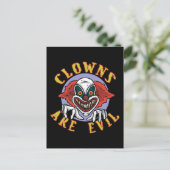 Les clowns sont une carte postale maléfique (Debout devant)