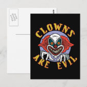 Les clowns sont une carte postale maléfique (Devant / Derrière)