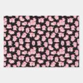 Les Cochons De Noël À Santa Hats Mignons Papier À  (Devant 3)